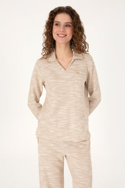 Kad_n Krem Sweatshirt