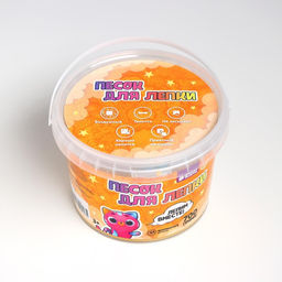 Кинетический песок 0,7 кг, оранжевый - Школа талантов фото 2