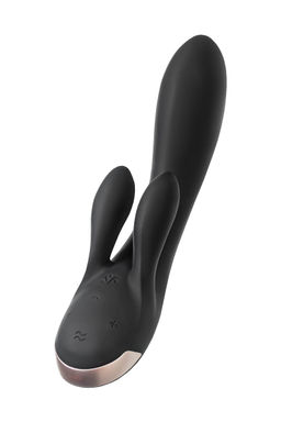 Вибромассажер Satisfyer Double Flex Connect App, черный, силикон  фото 6