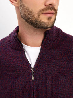 Кардиган мужской GREG G139-RC02 (бордо-синий)  фото 14