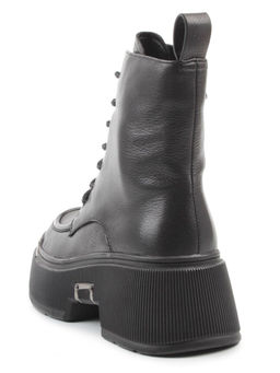 01-DMD-D258 BLACK Ботинки демисезонные женские (натуральная кожа, байка)
