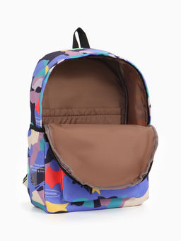 Рюкзак школьный на молнии, с карманами, с абстрактным рисунком, размер 30?13?42 см, с принтом, чёрный