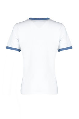 TRENDYOLMILLA Tas %100 Pamuk Nak?sl? Kontrast Biye Detayl? Orme T-Shirt TWOSS24TS00037  фото 13