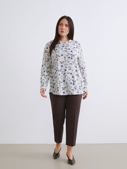 Hakim Yaka ?i?ekli Bluz