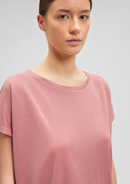 Lux Touch Pembe Basic Tisort - Mavi фото 5