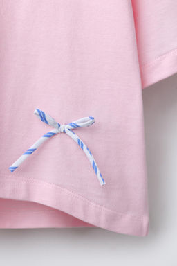T-SHIRT WITH BOWS - Zara фото 4
