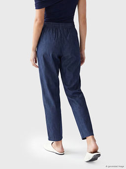 Beli Lastikli Carrot Fit Kad?n Jean Pantolon