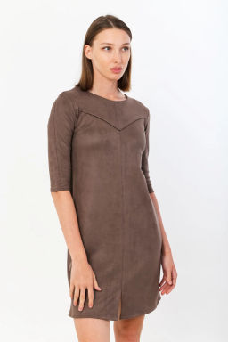 Платье женское, цвет коричневый