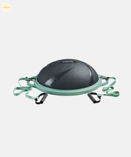 БЕЗ УПАКОВКИ Полусфера BOSU STARFIT GB-503 с эспандерами, с насосом, серый/зеленый