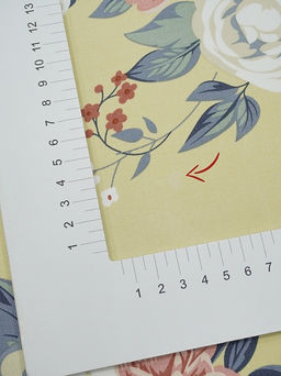 Штапель Цветочная элегия цв.соломенно-желтый, СОРТ2, ш.1.45м, вискоза-100%, 100гр/м.кв - Купава фото 8