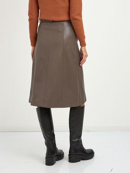 юбка из эко-кожи на пуговицах - Glenfield фото 7