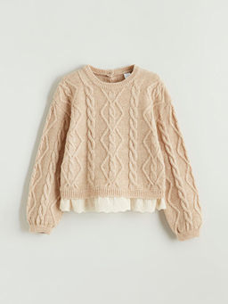 Bisiklet Yaka K?z ?ocuk Kazak