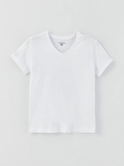 V Yaka K?sa Kollu Erkek ?ocuk Atlet