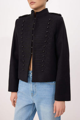 Siyah Fitted Kal?p Napolyon Kase Mont TWOSS26MO00022 - Trendyolmilla фото 3