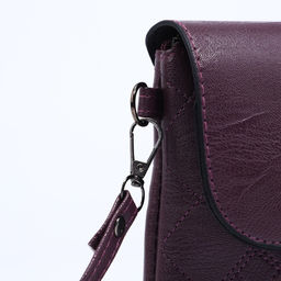 Сумка-клатч на магните, длинный ремень, цвет фиолетовый - Simaland фото 5