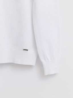 CONTE Джемпер с воланами из пряжи с вискозой LDK 104 optical white