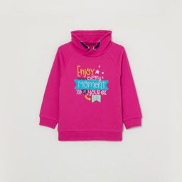CRB wear/CWKG 62812-46-282 Джемпер модель худи для девочки, фуксия/Ex.Cherubino фото 4