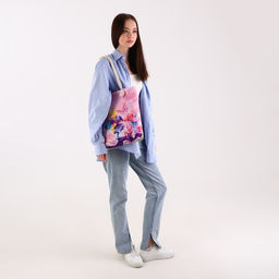 Сумка женская пляжная Цветы, 35?40 см - Nazamok фото 12