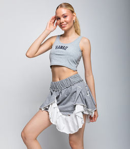 Юбка #КТ1226, серый