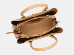 Бежевая кожаная женская сумка из натуральной кожи WK0010 Beige - Alexander ts фото 5