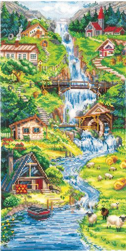 Набор для вышивания Сделай своими руками П-58 Предгорья Альп (хлопок) 21 х 31 см