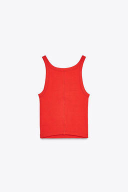 RIBBED CROP TOP - Zara фото 28