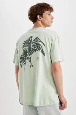 Футболка свободного кроя Vikings с круглым вырезом и короткими рукавами