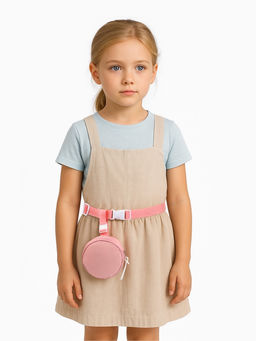 Сумка детская поясная на молнии «Выбражулька», розовая