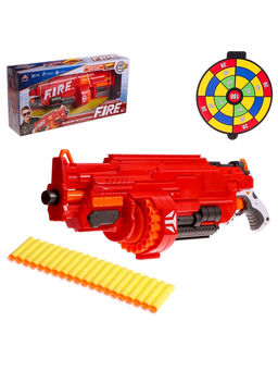 Бластер Огненный, стреляет мягкими пулями, работает на батарейках - Simaland фото 3