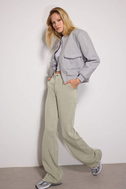 Bej More Sustainable %100 Tencel Dusuk Bel Wide Leg Jeans TWOSS23JE00219 - Trendyolmilla фото 37