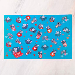 Коврик под миску Кусь! Потому что люблю еду! 43х28 см - Пушистое счастье фото 2