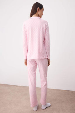 Pembe Ekose / Kareli 30/1 penye suprem Orme Pijama Tak?m? THMAW26PT00073 - Trendyolmilla фото 8