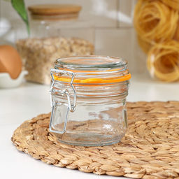 Цена за 12 шт. Банка для сыпучих продуктов Optima, 250 мл, с бугельным замком, стекло