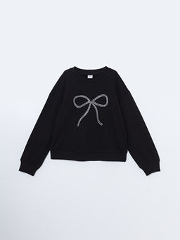 Bisiklet Yaka K?z ?ocuk Sweatshirt