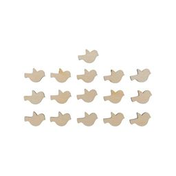 Заготовка для декорирования Mr. Carving ВД-367 Мини-набор фанера 0.3 см Птички (1.5 х 2.3 см) 16 штук