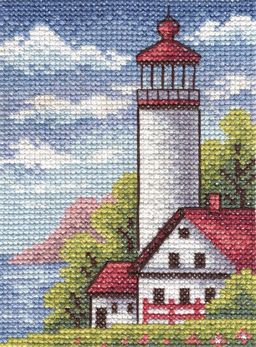 Набор для вышивания PANNA PS-1350 Береговой маяк 9 х 13 см