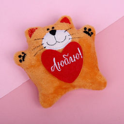 Цена за 6 шт. Мягкая игрушка-магнит Milo toys «Люблю», кот