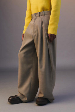PLEATED WIDE-LEG TROUSERS - LIMITED EDITION - Zara фото 3