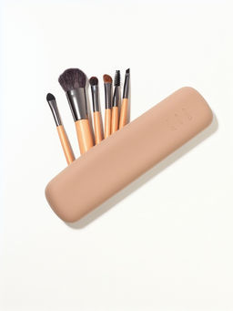 Чехол для кистей, 20×5×2 см, силиконовый, бежевый