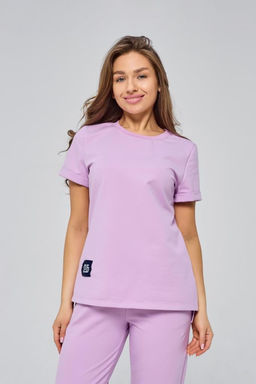 Костюм женский трикотажный мод. 2002 ТрК. Цвет:сиреневый - Стильб фото 6