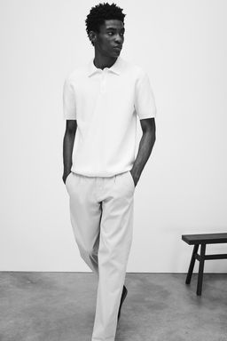 Polo en punto texturizado Regular Fit - H&m фото 3