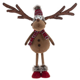 Игрушка набивная "Олень", L24 W13 H55/43 см, 2в.