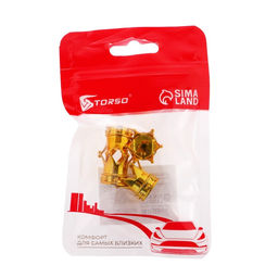 Колпачок на вентиль, TORSO, корона, набор 4 шт.