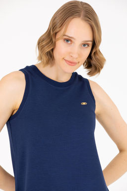 Женское темно-синее вязаное платье - U.s. polo assn фото 9