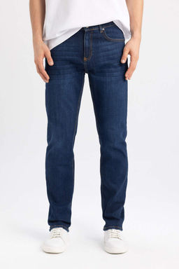 Джинсовые брюки Sergio Regular Fit Normal Mold с нормальной талией и зауженными штанинами