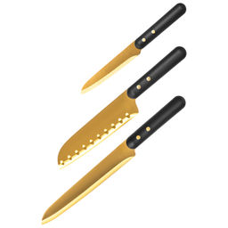 Набор ножей 3 пр. 23,5*2,3*2 см + 32*3*2,5 см + 29*4,5*2,5 см с пластиковыми ручками