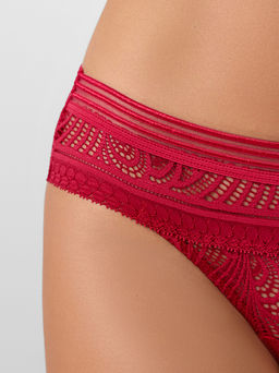 Цена за 2 штуки! Трусы слипы женские красные кружевные - Mark formelle фото 5