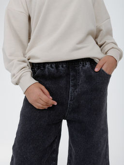 Джинсы-трубы утеплённые для девочек - Синий мир фото 13