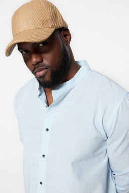 Mavi Regular Fit Rahat Hakim Yaka Basic Buyuk Beden Gomlek TMNSS23GO00093