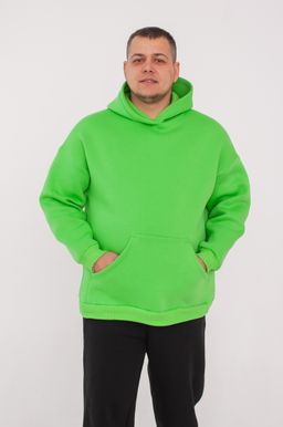 Толстовка мужская Худи салатовый начес - Марлен фото 5
